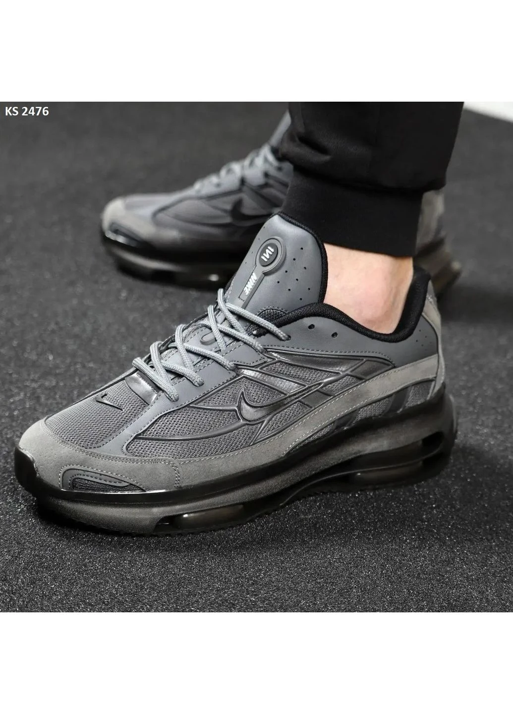 Сірі літні кросівки nike air gray найк аір сірі No Brand