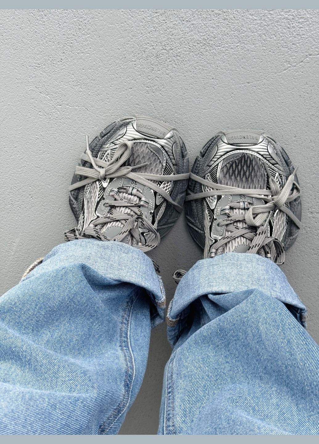 Кроссовки женские и мужские Balenciaga 3XL Grey | Баленсиага 3ХЛ серые No Brand серые демисезоны (341264131)