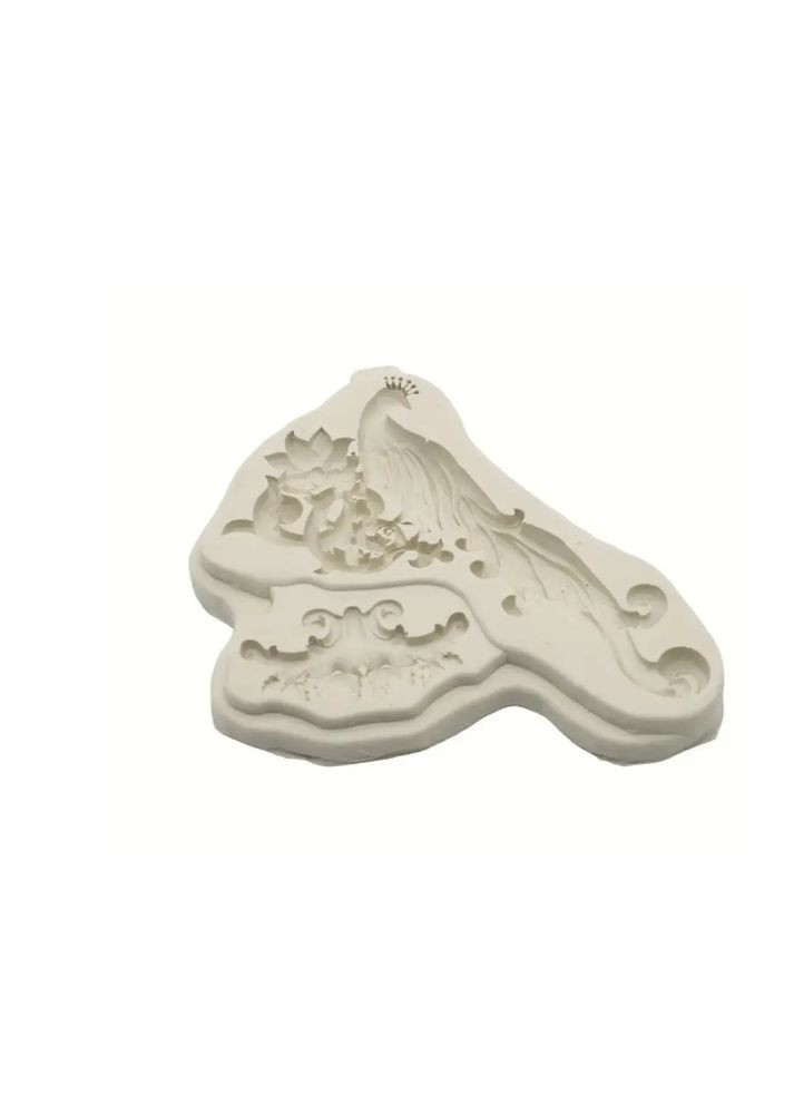 Молд силіконовий Павич 103 на 80 мм сірий Jannet молди (361136102)