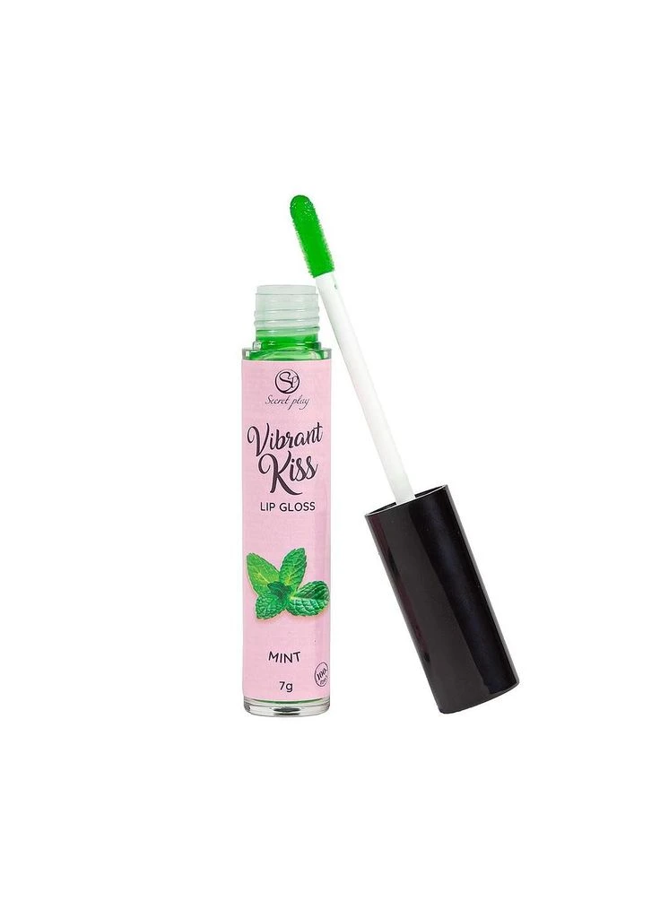 Блиск для губ з ефектом вібрації та смаком м'яти Vibrant Kiss Secret Play (380517807)