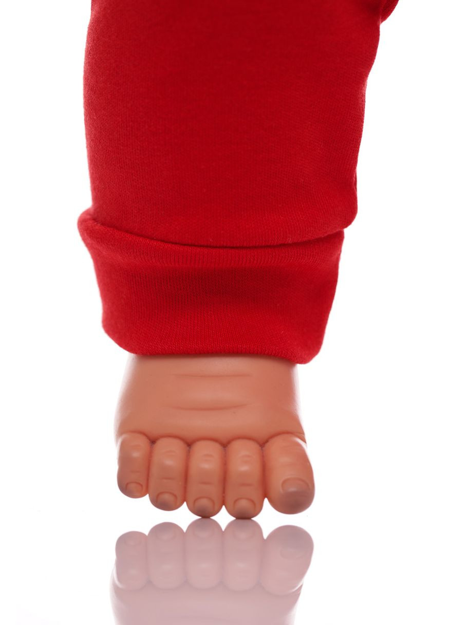 Красный демисезонный костюм с длинным рукавом для девочки трикотажный с божьей коровкой красный 74 см (30646) BABYKROHA