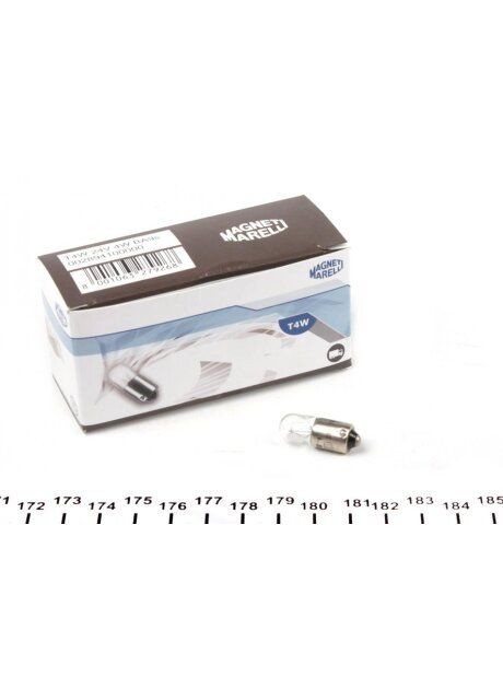 Автолампа T4W 24V 4W BA9s Standard 24V (T4W 24V) 002894100000 (opt-om) Magneti Marelli (339641318)