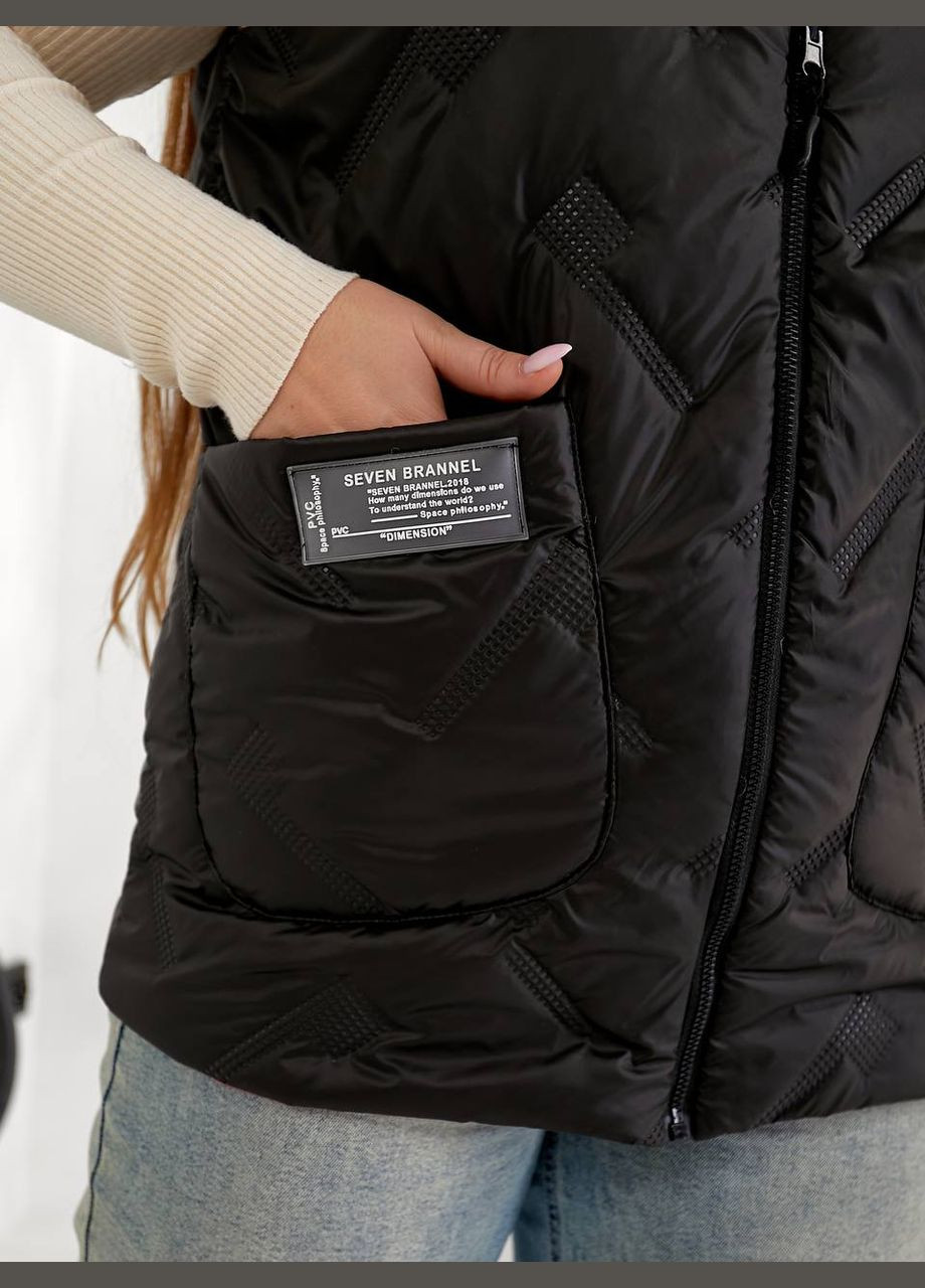 Стильна двостороння жилетка з капюшоном No Brand (332664828)