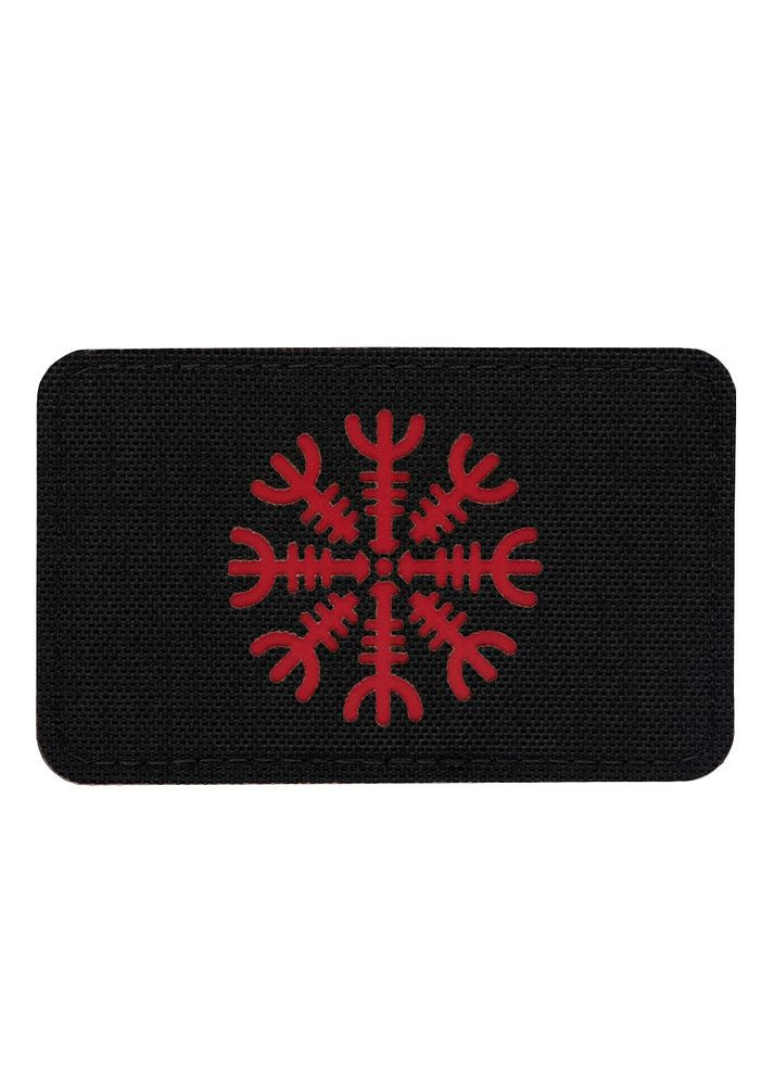 Нашивка шлем Ужаса горизонтальная Laser Cut Black/Red M-TAC (315047977)