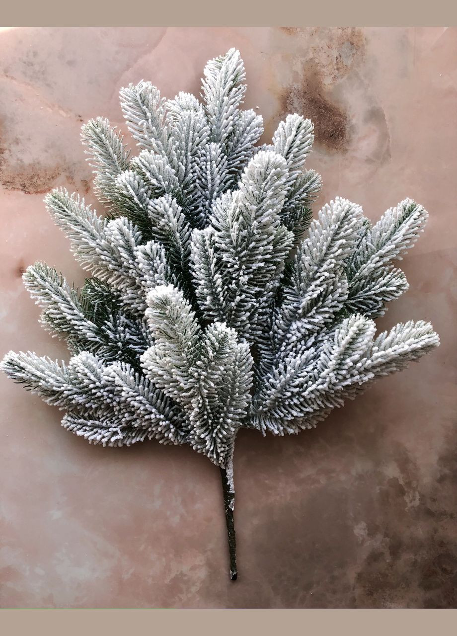 Гілка ялинки штучна Lux 60 см засніжена (упаковка 10 штук) HVOYA (328606200)