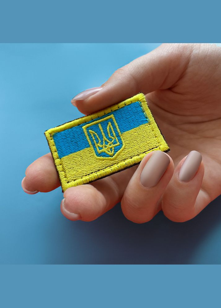 Набір шевронів нашивок на липучці Прапор України та Грузії, вишитий патч, 3 шт IDEIA (275870890)