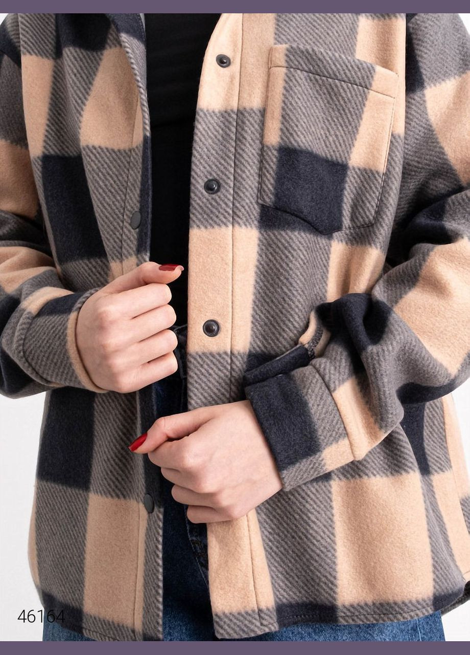 Сорочка жіноча флісова в клітинку Liton (316115302)