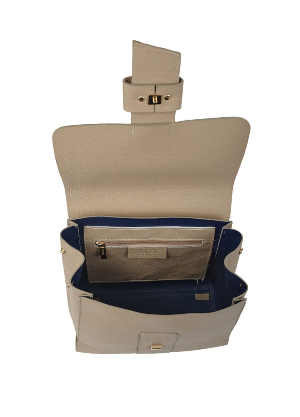 Рюкзак-сумка женский кожаный городской 03513 застежка антивор светлый тауп Virginia Conti (282925757)
