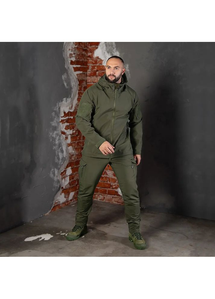 Оливковые демисезонные брюки Camotec