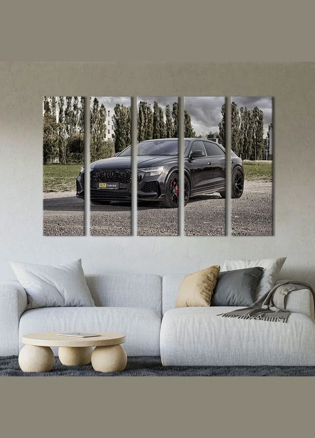 Картина на холсте Потрясающий автомобиль Audi RS Q8 155x95 см (1376-51) KilArt (380023382)