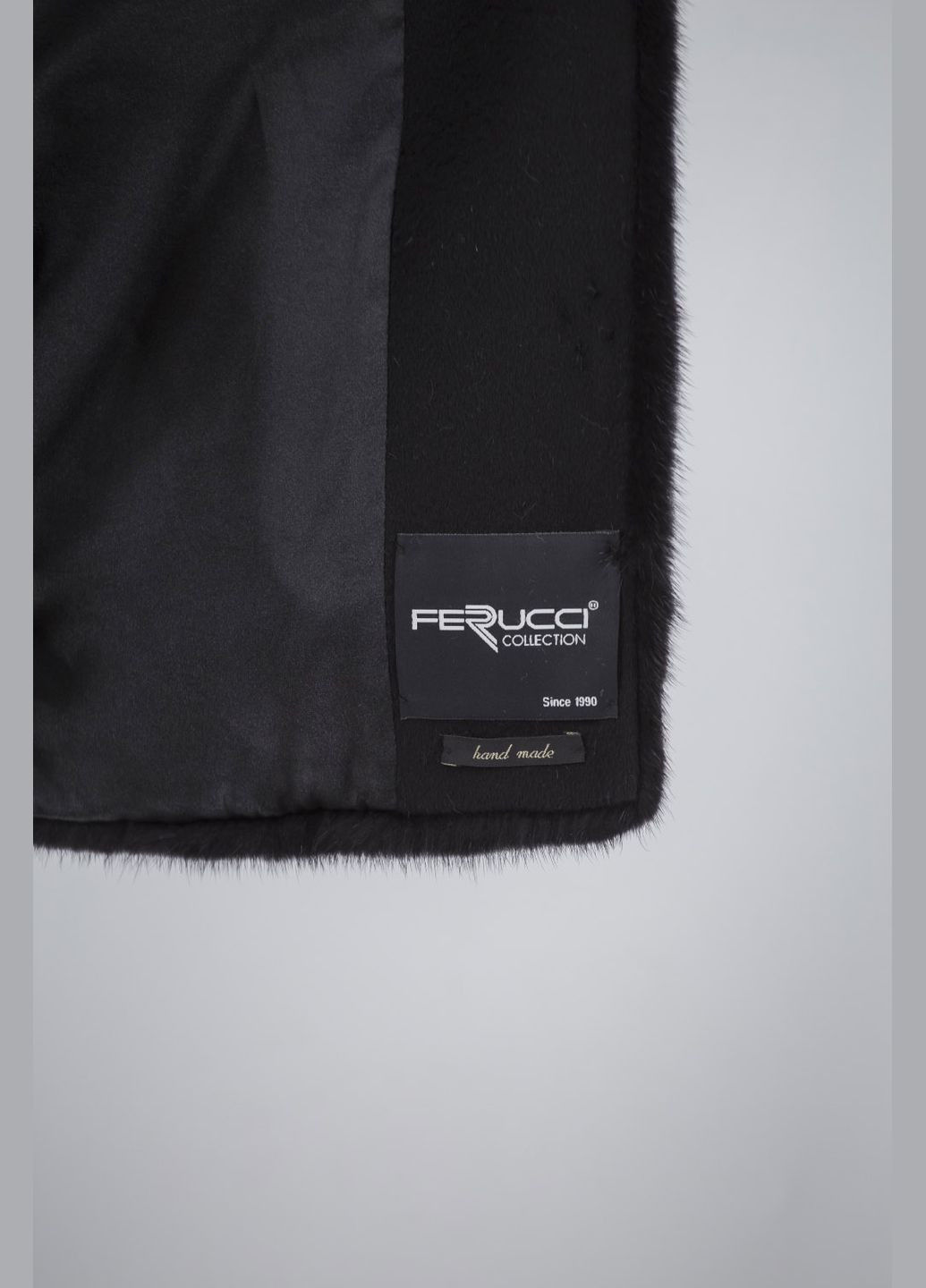 Черное демисезонное Женское пальто Ferrucci (, ), 27017 No Brand