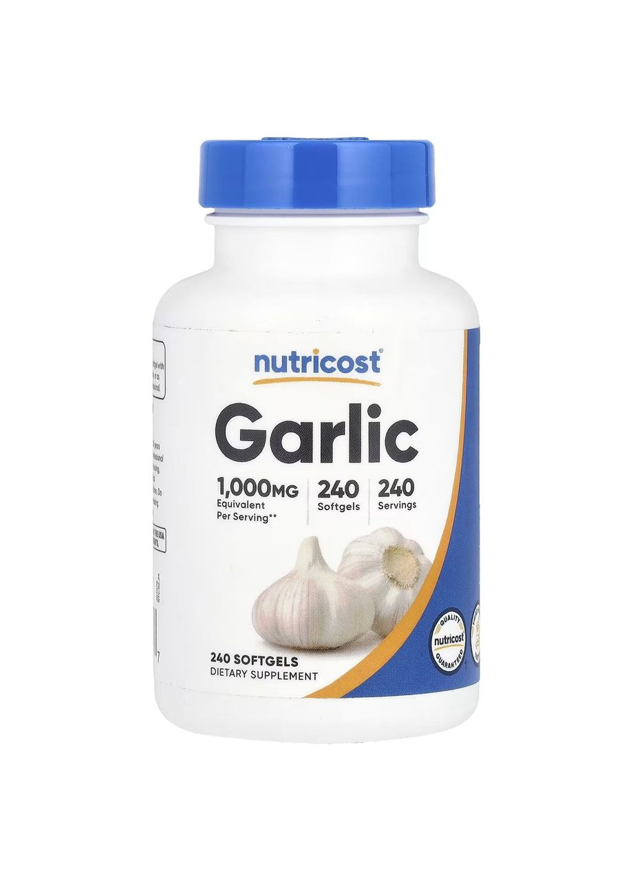 Екстракт часнику Odorless Garlic Oil Extract 1000 мг 240 капс. Nutricost (346514402)