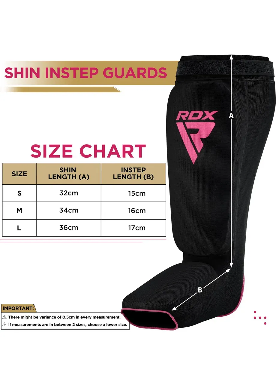 Захист гомілки та стопи RDX Shin Instep Foam Black/Pink S No Brand (408233849)