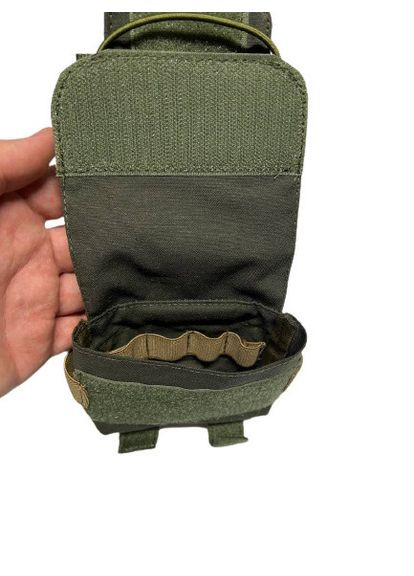 Підсумок кишеня (противага) для аксесуарів на кавер для балістичного шолома Fast Mandrake олива SV Сварог (342375178)