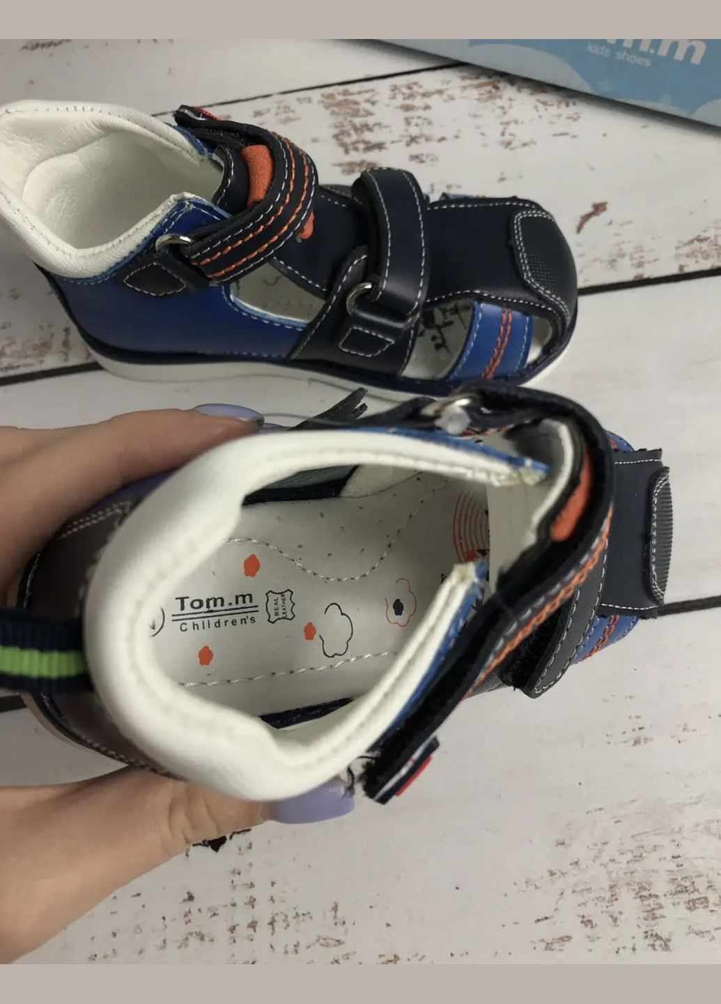 Босоніжки сандалі дитячі для хлопчиків ТОМ.М Темно-синій (553) Том.М (332795184)