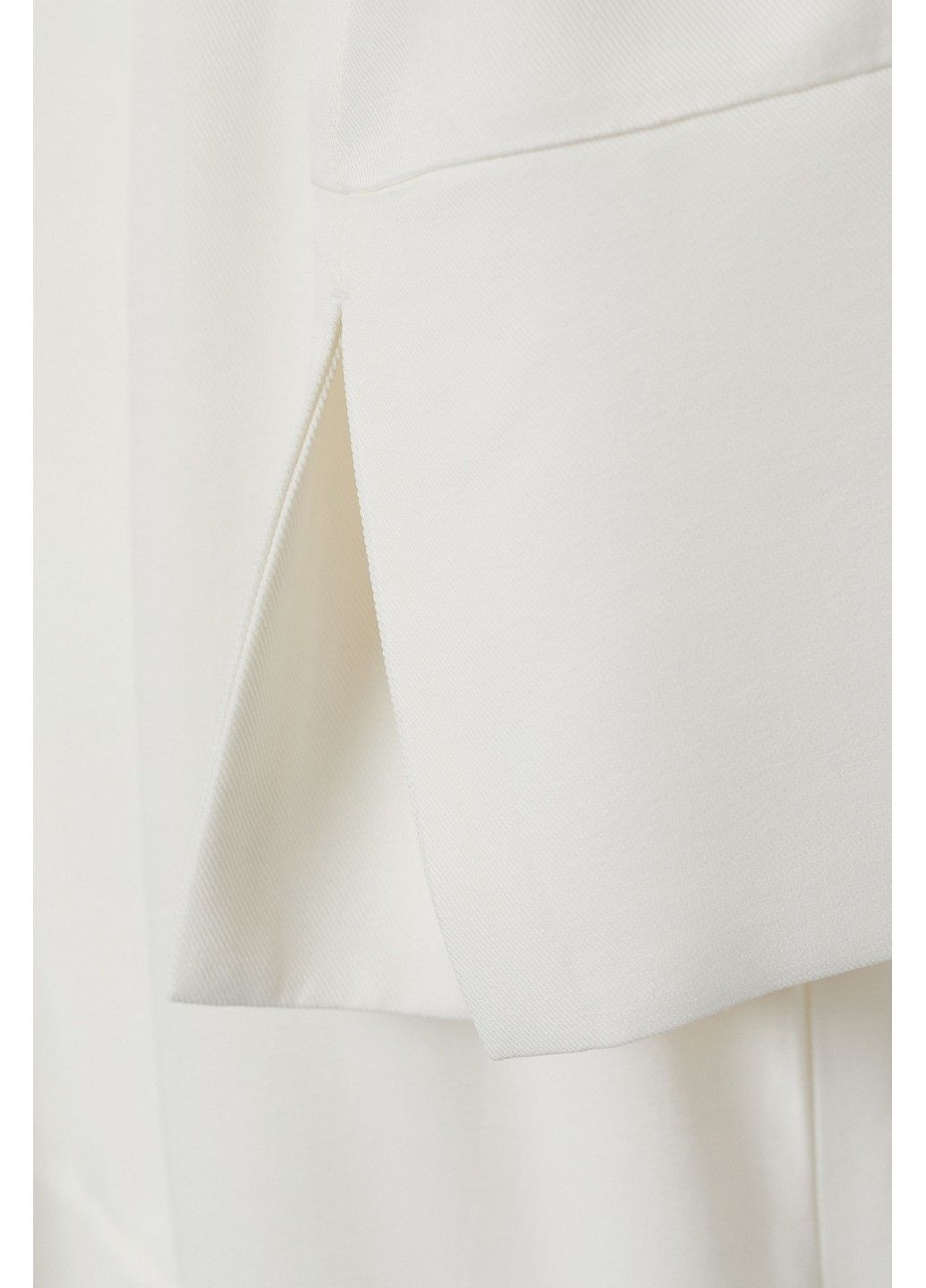 Белое деловое платье с микро-дефектом H&M однотонное