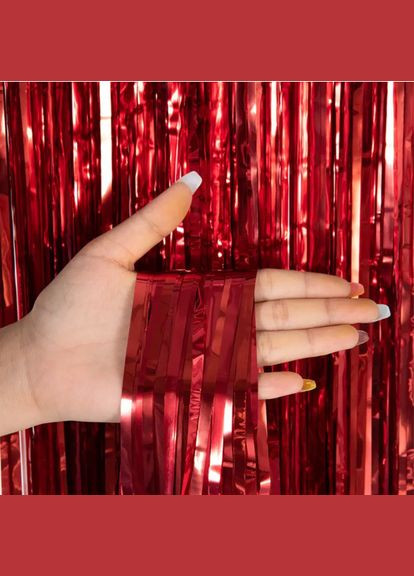 для фотозони 1 м на 1 м червоний Jannet Дощик (316296157)