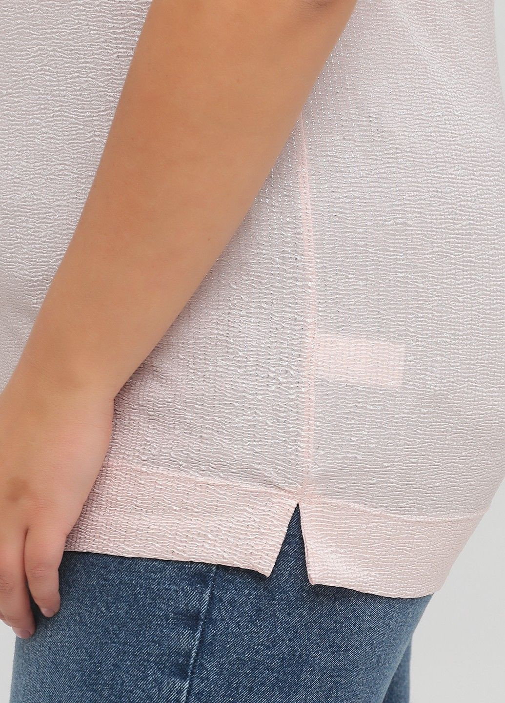 Светло-розовая блуза No Brand