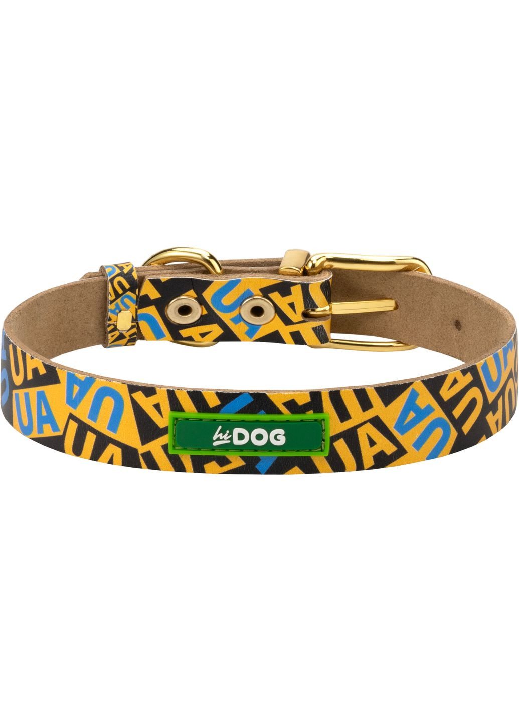 Нашийник шкіряний Молодіжний розмір XL ширина 30 мм 42 - 56 см (2100103525016) Hi Dog (332878868)