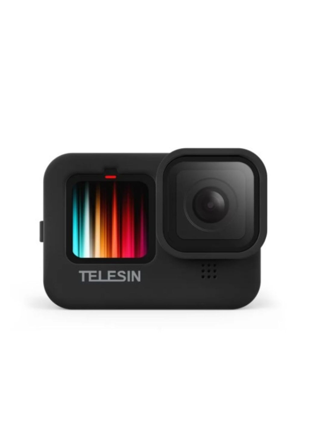 Силіконовий чохол для gopro hero 12/11/ 10/ 9 black telesin (gp-her-041-bk) чорний No Brand (284177500)
