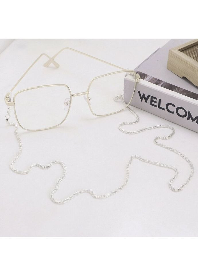 Цепочка для очков Узор 1 9592 70 см серебристая Fashion (299525604)