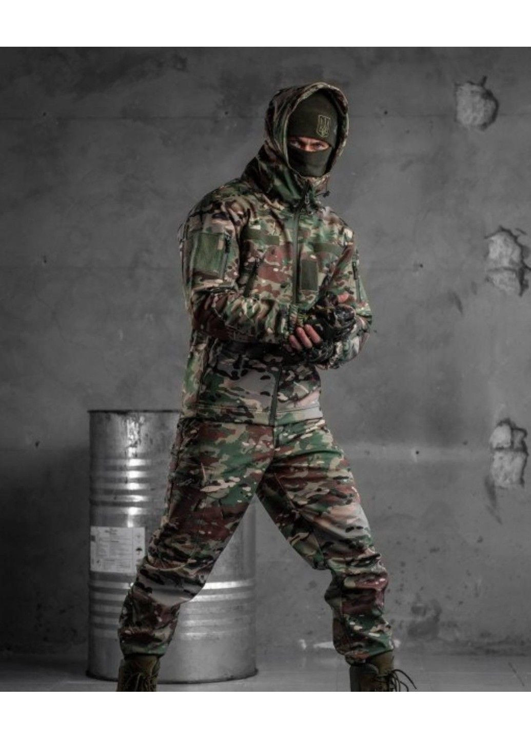 Мужской тактический костюм Софтшел Softshell Aura ВТ0476 (33-03) Мультикам S No Brand