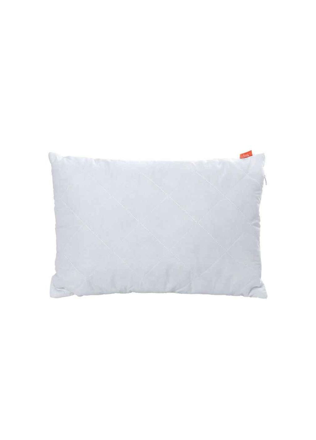 Подушка силікон Polaris стьоб. мікрофібра, блискавка, біла р.50*70 ТМ Homefort (311957360)