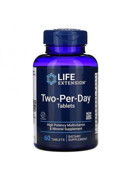 Мультивітаміни, TwoPer-Day,, 60 таблеток (LEX-23166) Life Extension (266038744)