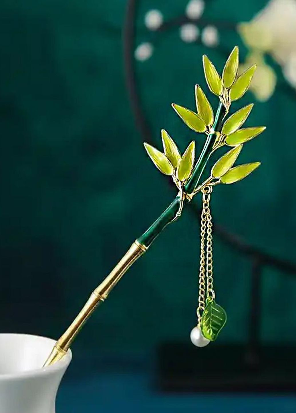 Заколка шпилька палочка "Bamboo" с подвесками, 18 см Анна Ясеницька (290194306)