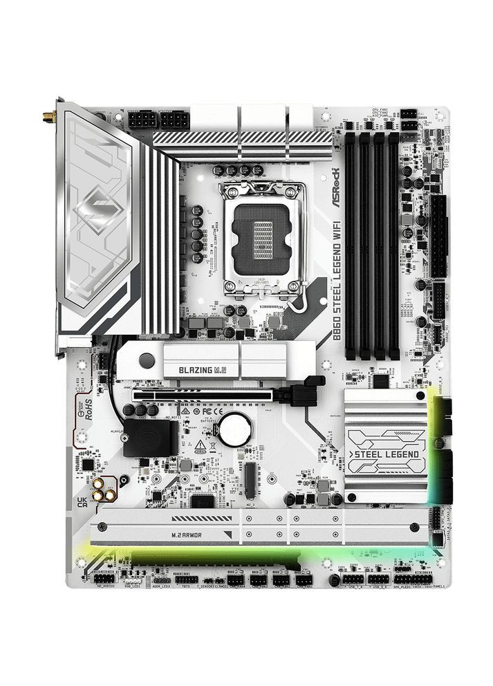 B860 Steel Legend WiFi (1851/B860, 4*DDR5, 2*PCIex16, HDMI/DP/TB4, 4xSATA, 4xM.2, 2.5Glan, 7). ASRock (322336642)