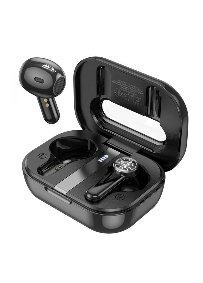 Беспроводные Bluetooth наушники EW31 в кейсе с LED дисплеем и сенсорным управлением стерео гарнитура Черные Hoco (360531858)