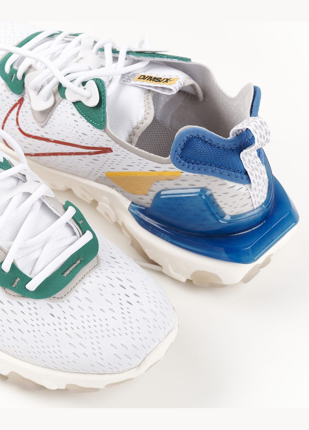 Білі всесезон кросівки чоловічі react vision white dv3500-100 весна-літо текстиль сітка білі Nike
