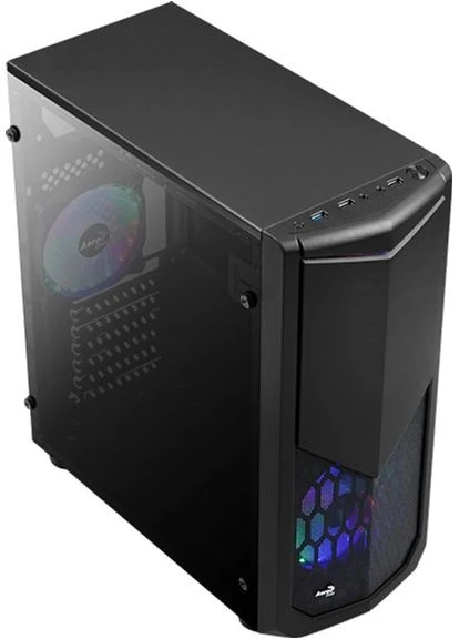 Корпус "PGS" Tomahawk-A, Black, Middle Tower, без БП, 0,5 мм, для ATX / micro ATX / mini-IT Aerocool (322703143)