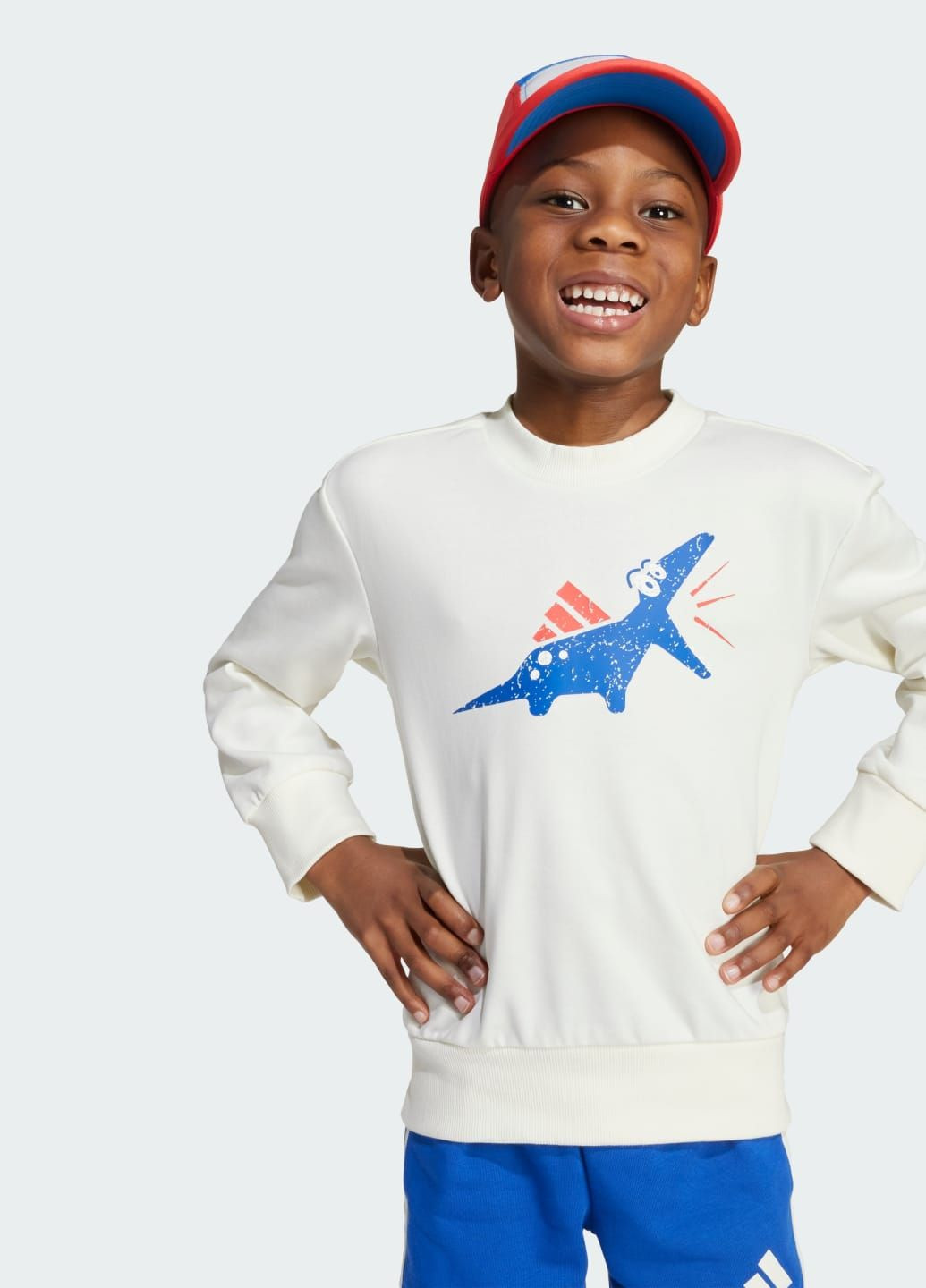 Комплект: свитшот и джоггеры Seasonal Essentials Adiraptor Fleece Little Kids adidas (355888542)