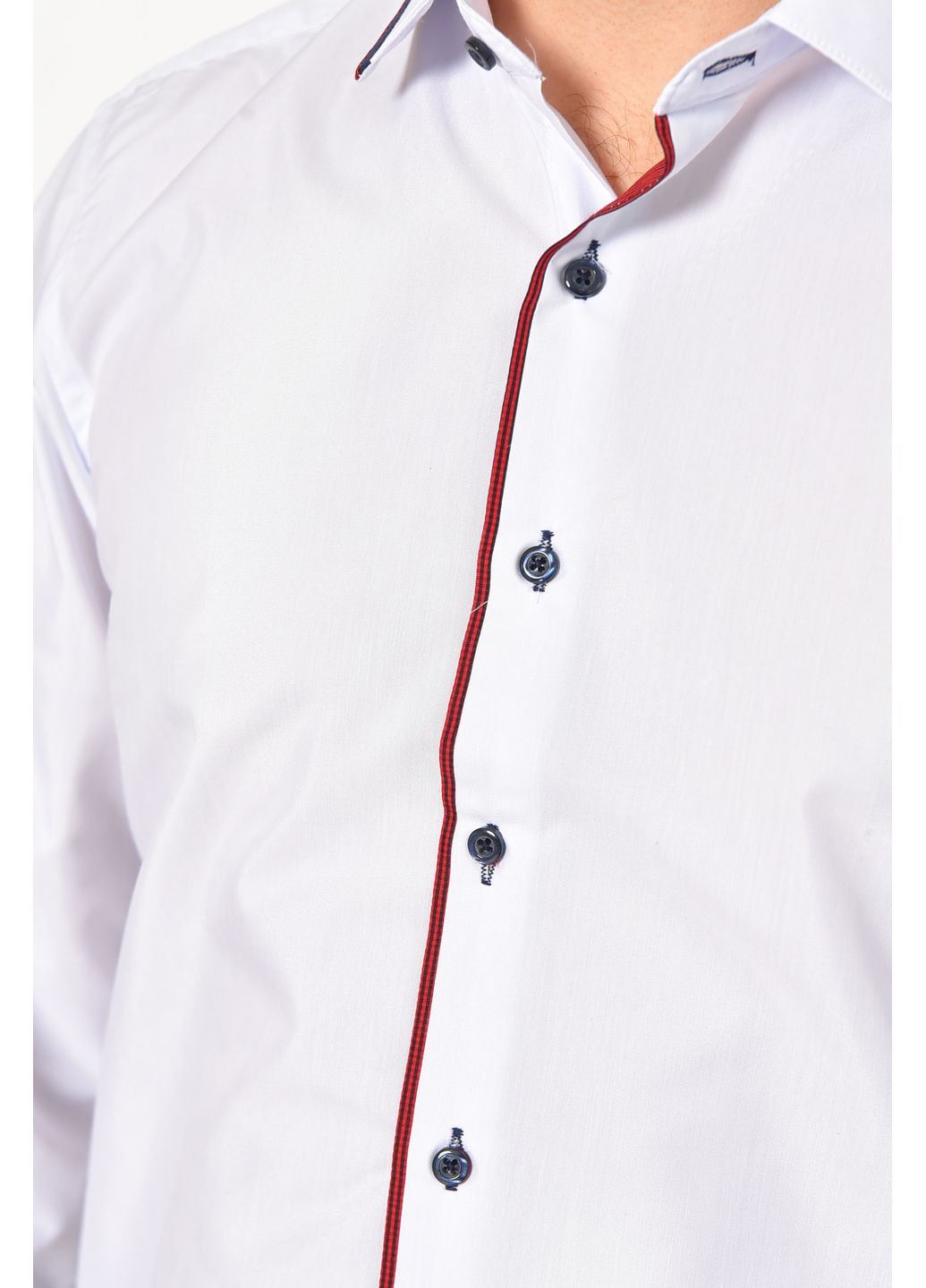 Белая джинсовая рубашка однотонная Let's Shop