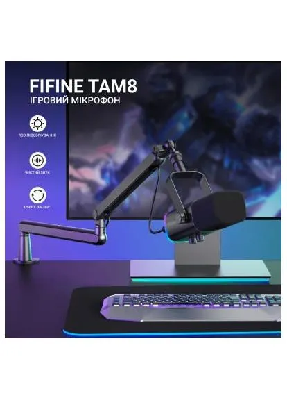 Микрофон TAM8 USB Black (TAM8) Fifine (390930656)