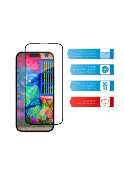 Стекло защитное (1283126542060) ACCLAB Full Glue ESD Apple iPhone 14 Pro Max (366479281)