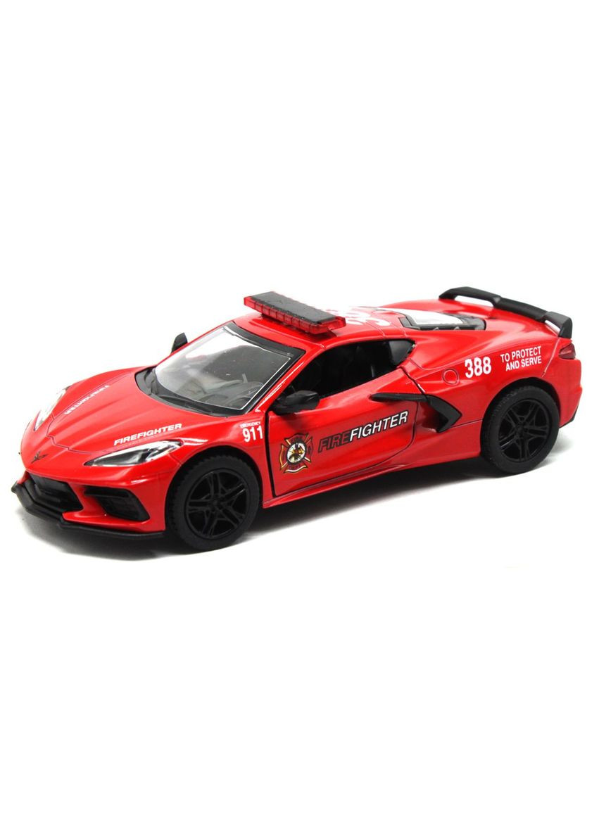 Машинка "Corvette Police", красный Kinsmart (292251998)