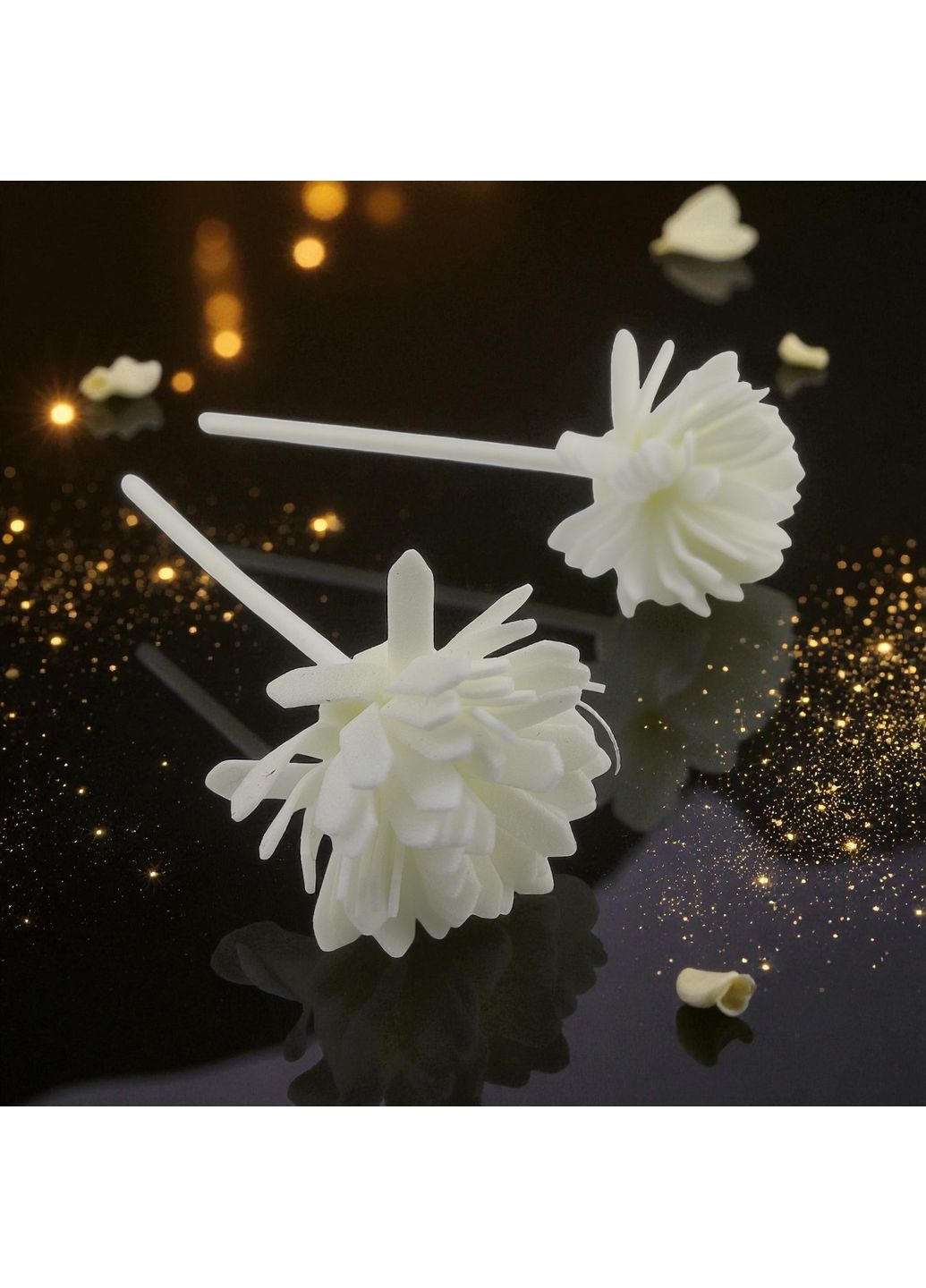 Аромадифузор Лимон парфум для дому з ротанговою кулькою та квіткою натуральний аромат Прозорий 160_1_0_3C No Brand (369489542)