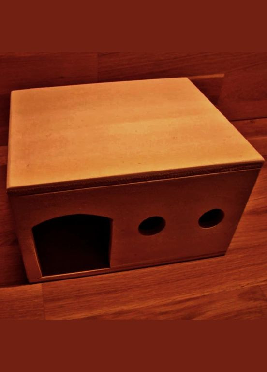 Будиночок для шиншили з дерева Детарі сієна (ДДШ-004205) No Brand (328605005)