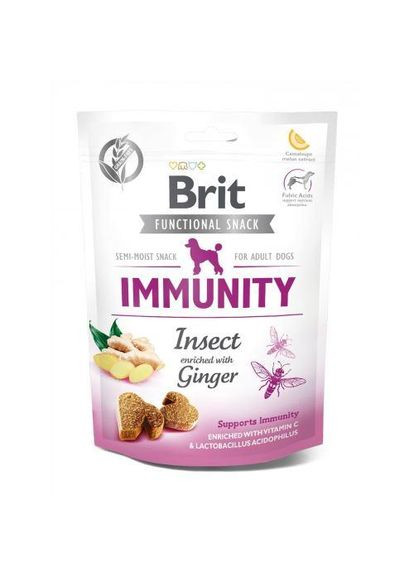Функциональное лакомство Care Immunity насекомое с имбирем для собак, 150 г Brit (362582815)