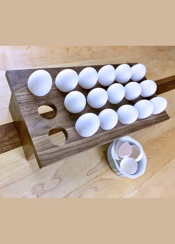 Подставка для яиц из дерева Айланд мокко (ПЯЙ-002810) No Brand (327869569)