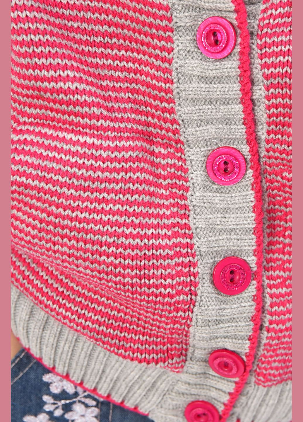 Кофта дитяча для дівчинки сіро-рожевого кольору Let's Shop (330223400)