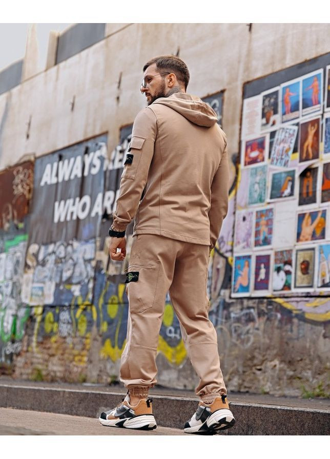 Костюм спортивний беж Stone Island (364858895)