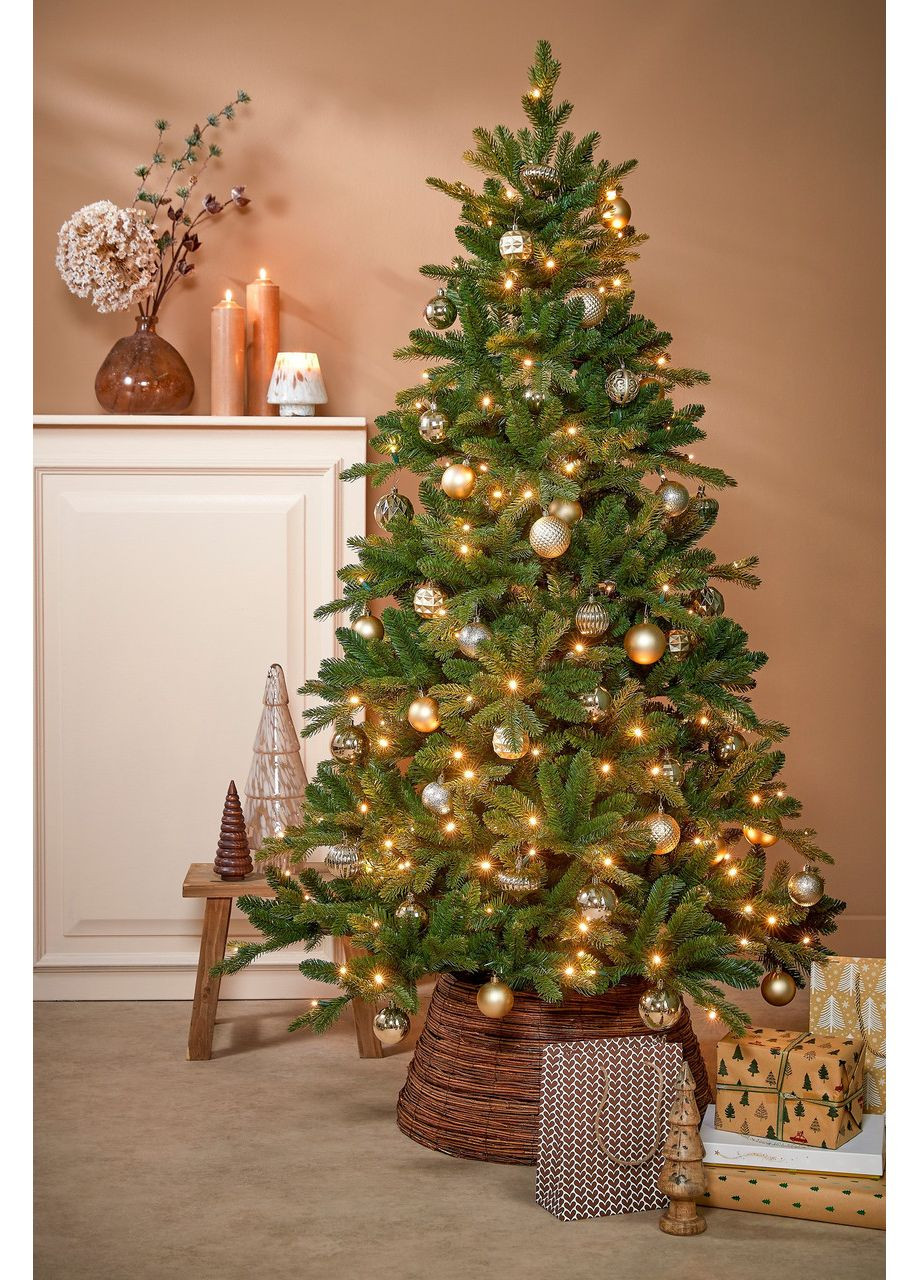 Елочные пластиковые шары и украшения компл. 60 шт, Ø 7/6 см, шампань MICA Decorations (369144809)