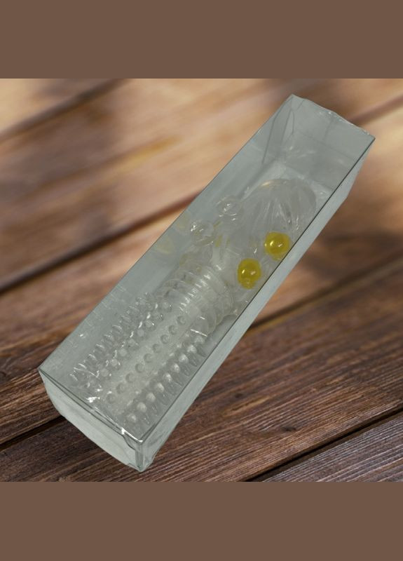 Насадка презерватив з шипами і кульками "Penis Sleeve" від Boss Boss Series (298571965)