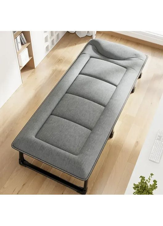 Раскладная кровать (раскладушка) со встроенным матрасом Grey (LB-FB-S1-GRY) LEOBRO (360890132)