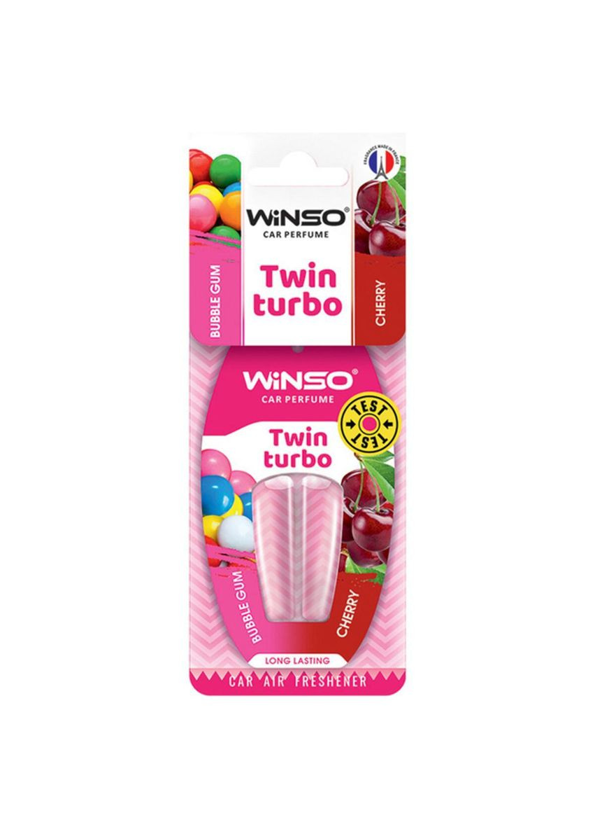 Ароматизатор з подвійною капсулою Twin Turbo - Bubble Gum & Cherry Winso (362947279)