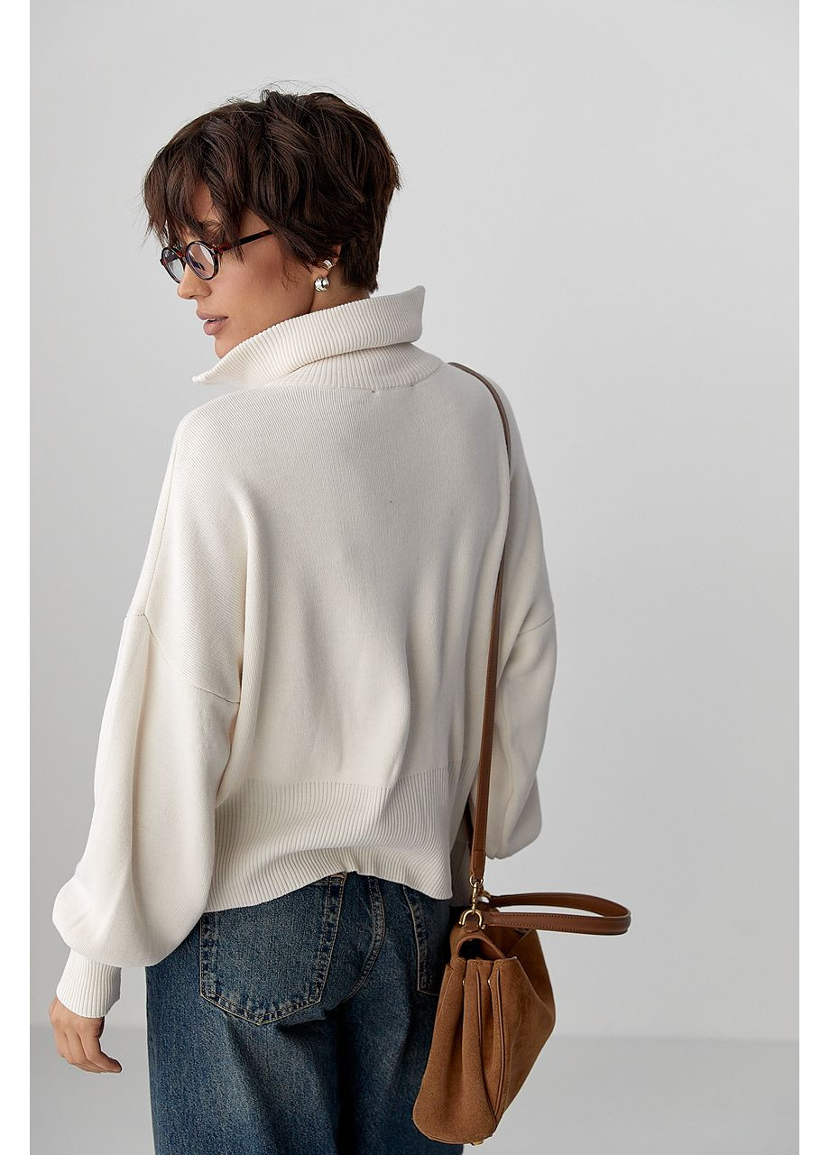 Молочный демисезонный кардиган Lurex