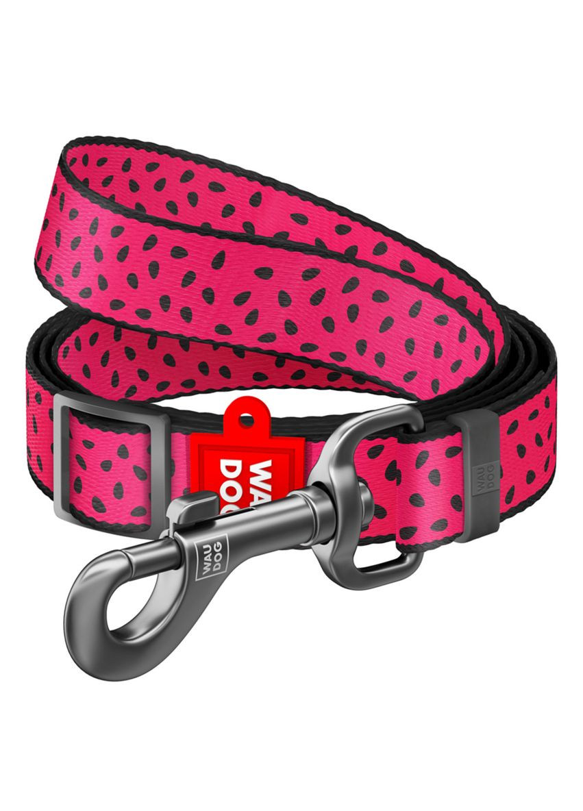 Повідець для собак нейлоновий Nylon, малюнок "Кавун", регульований, Ш 20 мм, Дов 152-183 см WAUDOG (322642339)